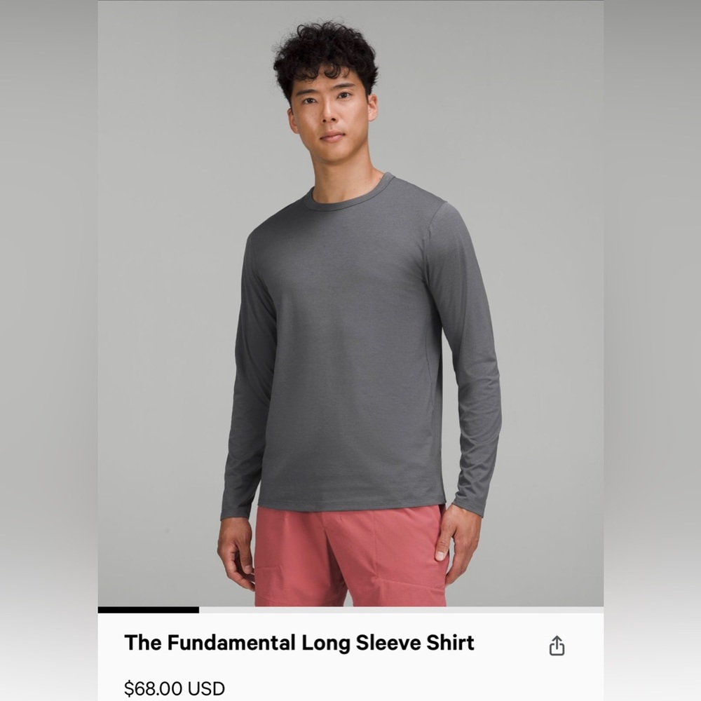 Men’s Lululemon Long Sleeve T-Shirt, size M